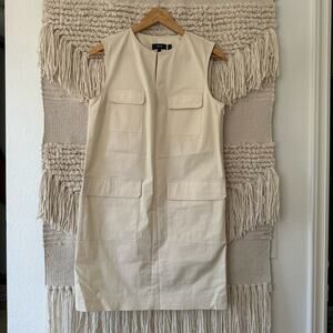 Theory Utilitarian Chino Shift Dress